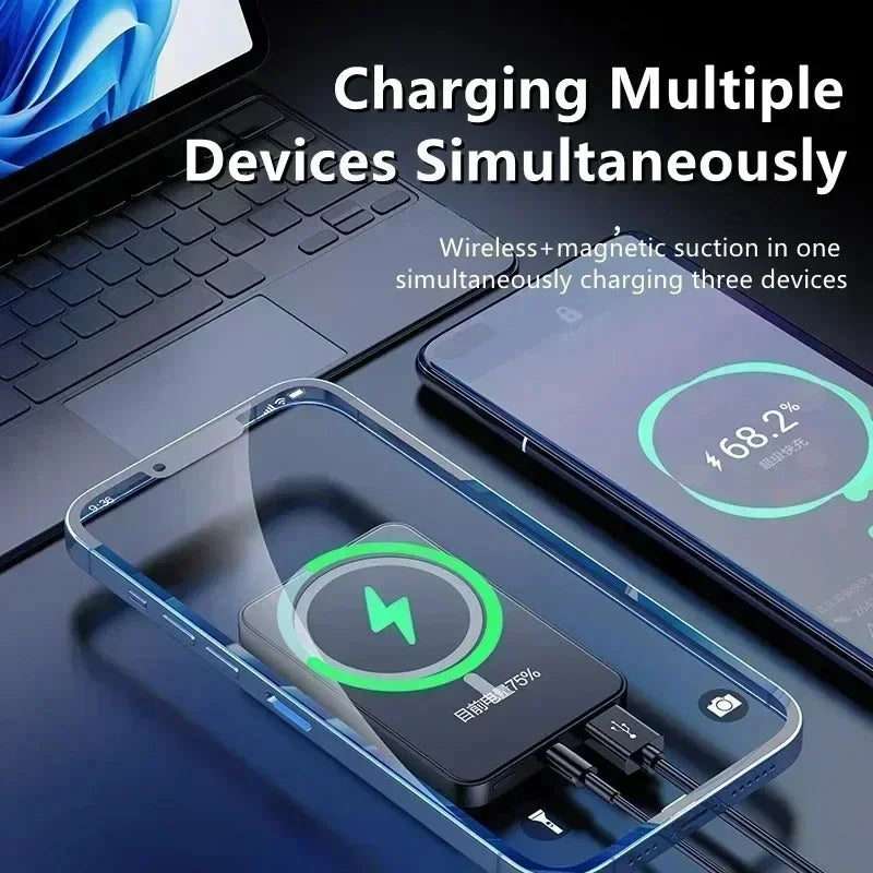Magnetic Wireless Power Bank for Fast Charging
