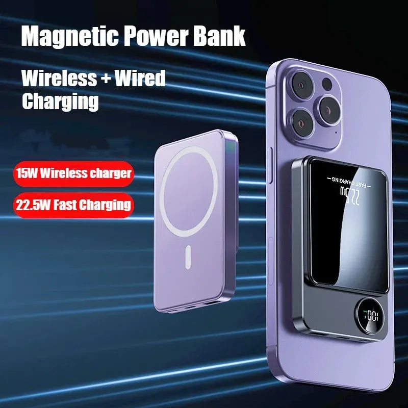 Magnetic Wireless Power Bank for Fast Charging