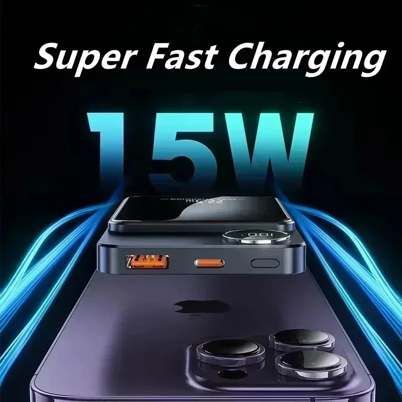 Magnetic Wireless Power Bank for Fast Charging